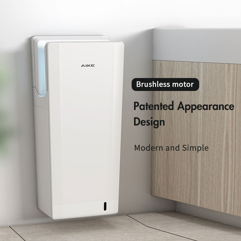 Dual Jet Hand Dryer AK2070 ABS Wall Mounted Electric Jet Dry Hand Dryers for wholesale on AIKE